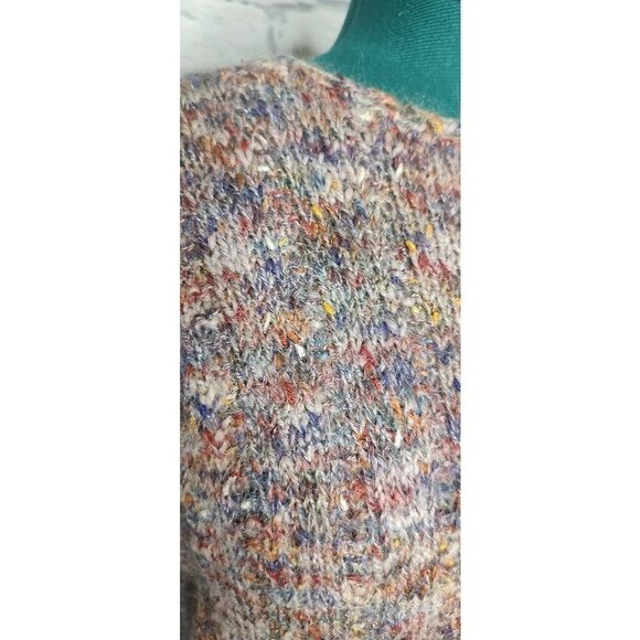 ROOTS Womens Pullover Sweater Multicolor Wool Blend Space Dye Long Sleeve Knit S - Picture 6 of 8